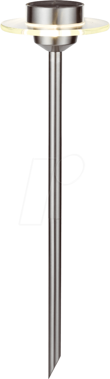 PLM 93764 - LED-Solarleuchte, Gartenleuchte, 0,2 W, silber, IP44, Ufo