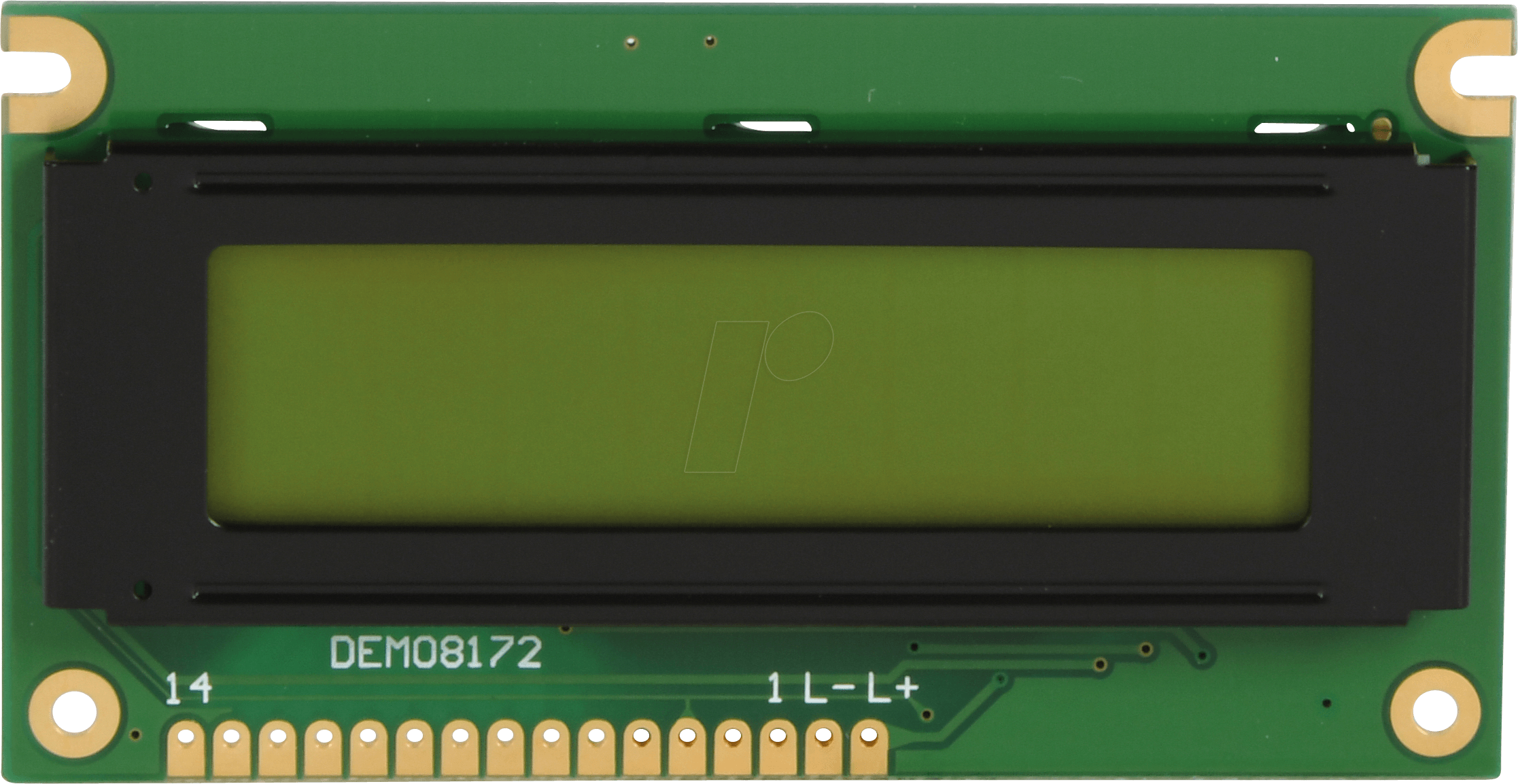 Thumbnail - LCD-PM 1X8-11 A - LCD-Modul, 1x8, H:10,8mm, ge/gn, m.Bel.