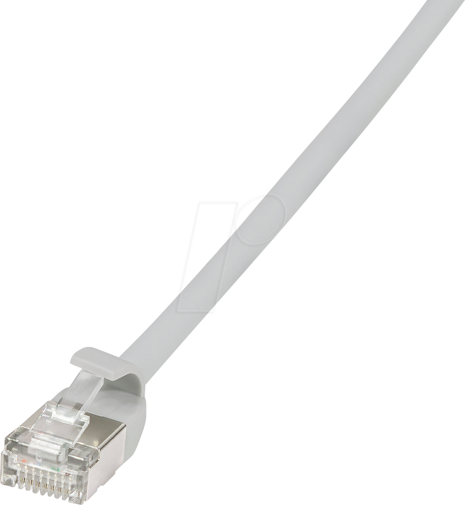Thumbnail - LOGILINK CQ9022S - Patchkabel, Cat.6a, U/FTP, grau, 0,5 m