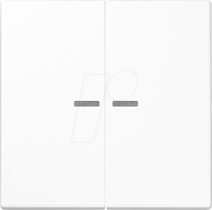 JG LS102KO5WW - Wippe, 2-fach, alpinweiß, Lichtleiter