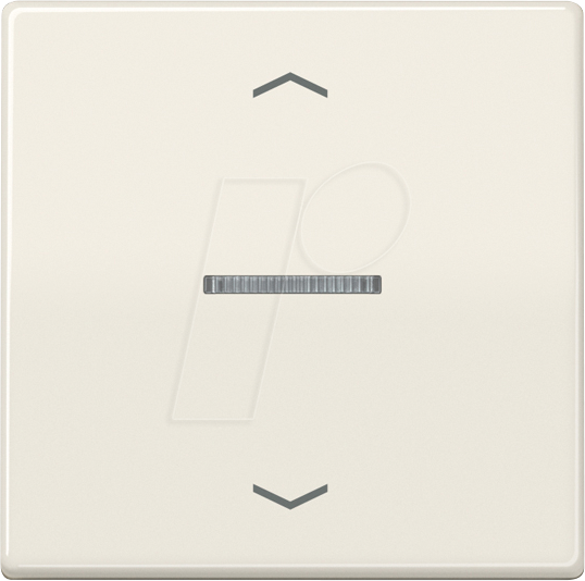 JG AS101KO5P - Wippe, 1-fach, alpinweiß, Lichtleiter, Pfeilsymbole