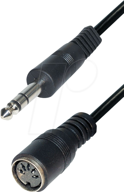 MATR A37L - 6,3 mm Klinkenstecker / 5-pol DIN Buchse, 0,2 m