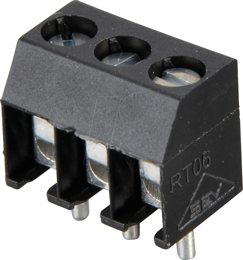 AKL 059-03 - Anschlussklemme, 3-pol, Ø 1,5 mm, RM 3,5