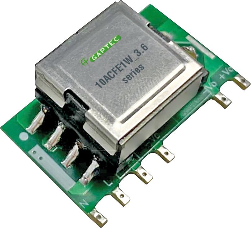Thumbnail - 10ACFE1W_05S3.6 - AC/DC-Wandler, 10 W, 5 V, 2000 mA, SIP