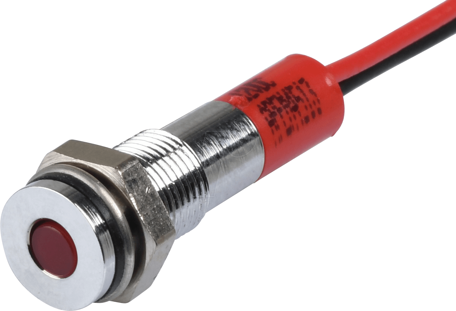 APM Q6F3C R12E - LED-Signalleuchte, rot, 12 V, Ø 6 mm, bündig, bedrahtet