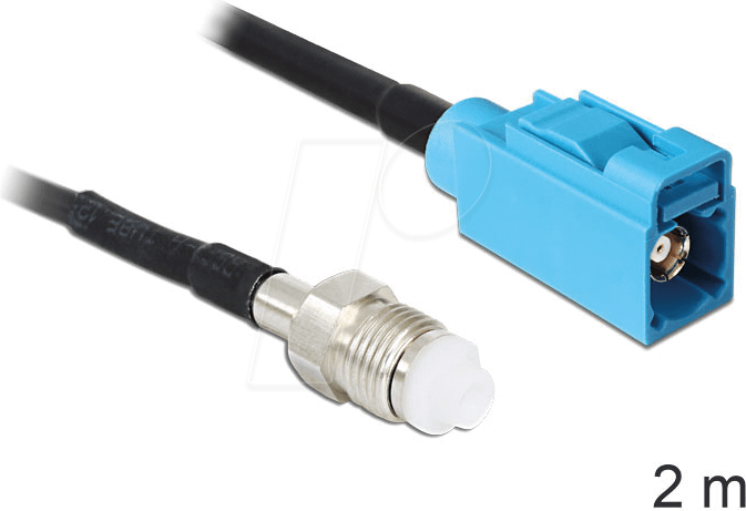DELOCK 88630 - HF-Kabel, FAKRA Z Buchse > FME Buchse, 2m