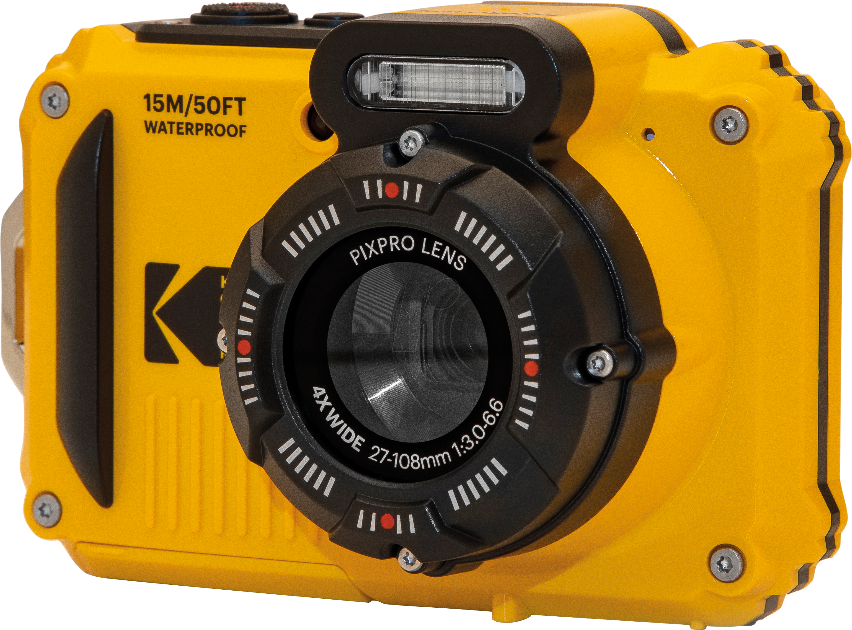 KODAK WPZ2 GE - Unterwasser-Digitalkamera, 16MP, 4-fach Zoom, gelb