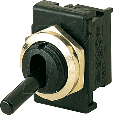 KIPP 1821.6101 - Kippschalter 6(4)A-250VAC, 1x Ein-Aus, Lötfahnen