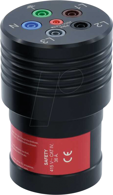 METRALINE A3-63 - Drehstromadapter A3-63 für Installationstester, 63 A