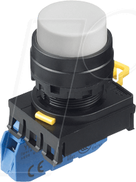 ID YW1BM2E10W - Einbautaster YW, 29 mm , 1 NO, schwarz