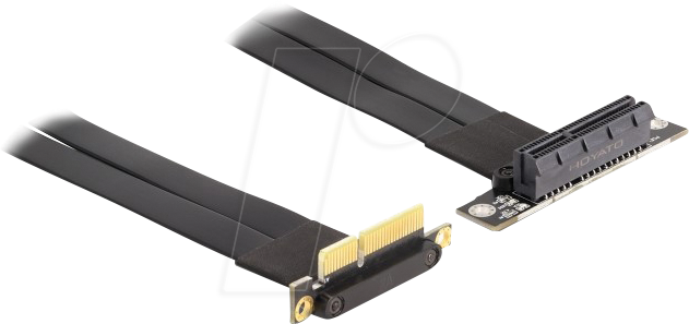 DELOCK 88044 - Riser Karte, PCIe x4 90° > PCIe x4 90°, 30 cm Kabel