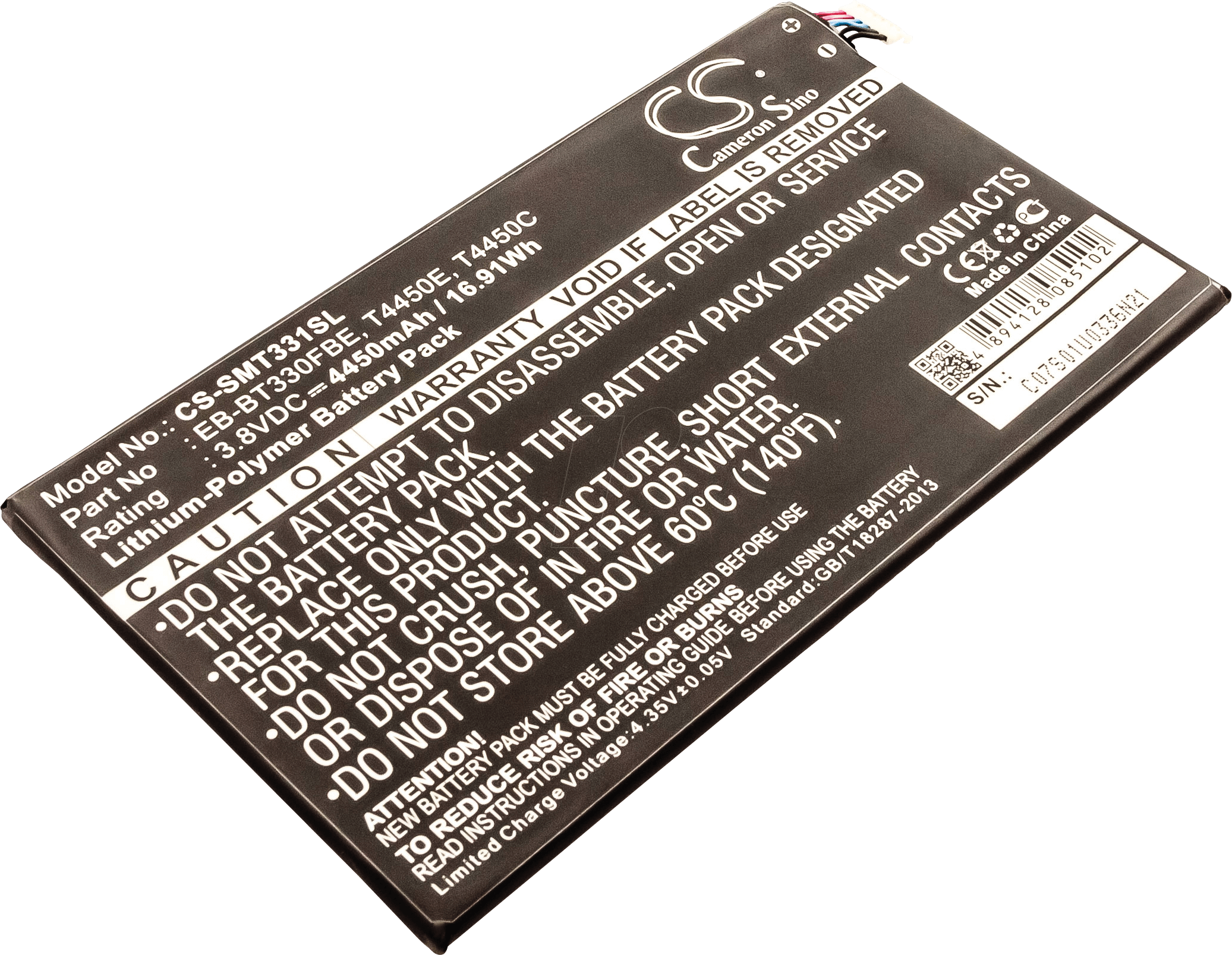 AKKU 30622 - Tablet-Akku für Samsung Galaxy Tab 4, Li-Po, 4450 mAh