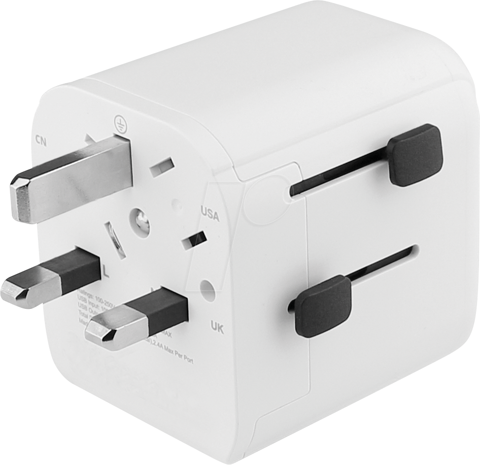 FONTASTIC 263521 - Reiseadapter, USK, UK, Australien und Euro Stecker