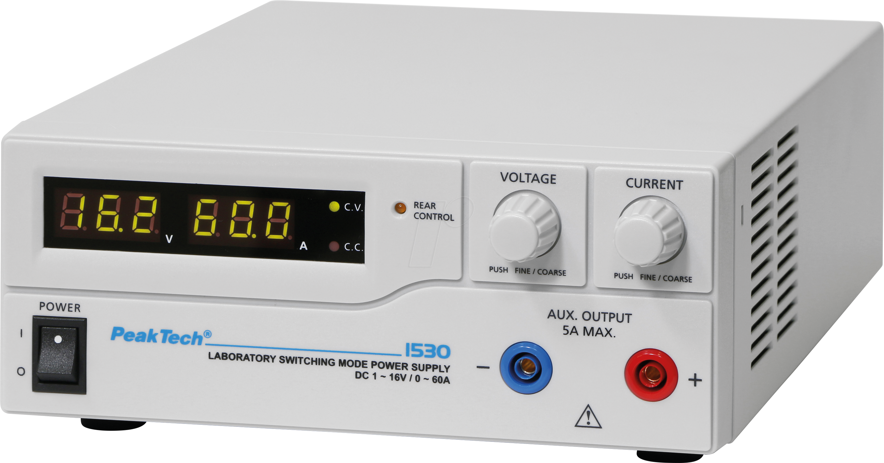 PEAKTECH 1530 - Labornetzgerät, 1 - 16 V, 0 - 60 A, stabilisiert