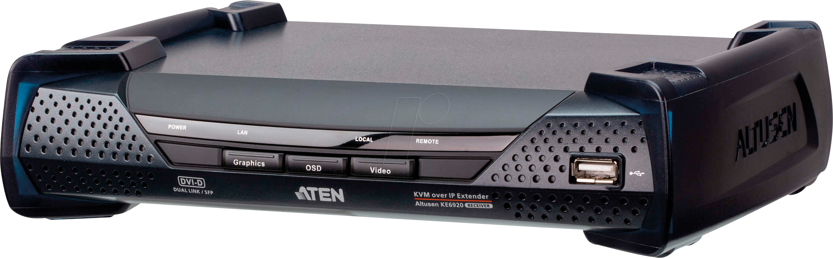 ATEN KE6920R - KVM Over IP Empfänger, DVI, SFP, USB, Audio