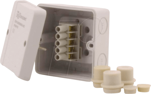 HNS 888853-H02 - Abzweigdose mit Klemme, 88 x 88 x 53 mm