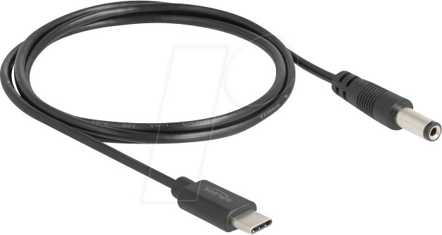 DELOCK 85397 - USB C Stecker - DC 5,5 x 2,1, 1 m