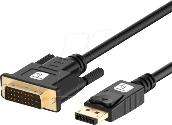 ICOC-DSP-C12020P - Displayport 1.2 Stecker auf DVI 24+1 Stecker,passiv, 1080p, 2 m