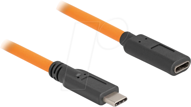 DELOCK 87960 - USB 5 Gb/s Kabel, C Stecker auf C Buchse, Tethered Shooting, 1 m