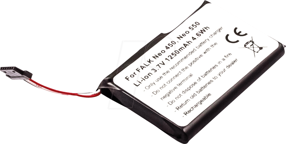 AKKU 30783 - Navigationsgeräteakku, Falk Neo 450, Li-Ion, 1250 mAh