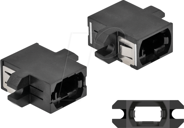 DELOCK 87932 - LWL Kupplung MPO / MPO, schwarz