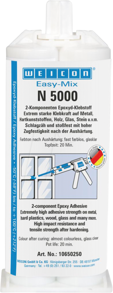 KLEBER MIX METAL - Epoxidkleber, Easy-Mix Metal, grau, 50 ml