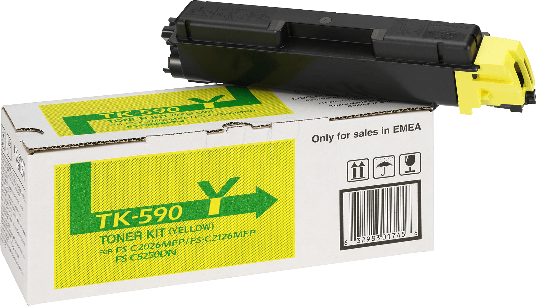 TONER TK 590Y - Toner, Kyocera, gelb, TK-590, original