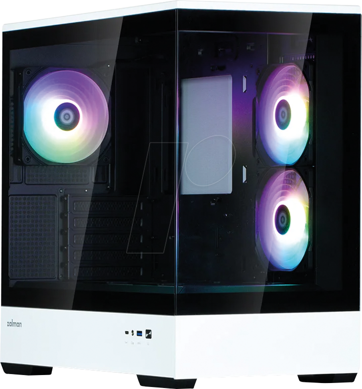 ZLM 64462 - Zalman P30 PC- Gehäuse Tempered Glass, mATX