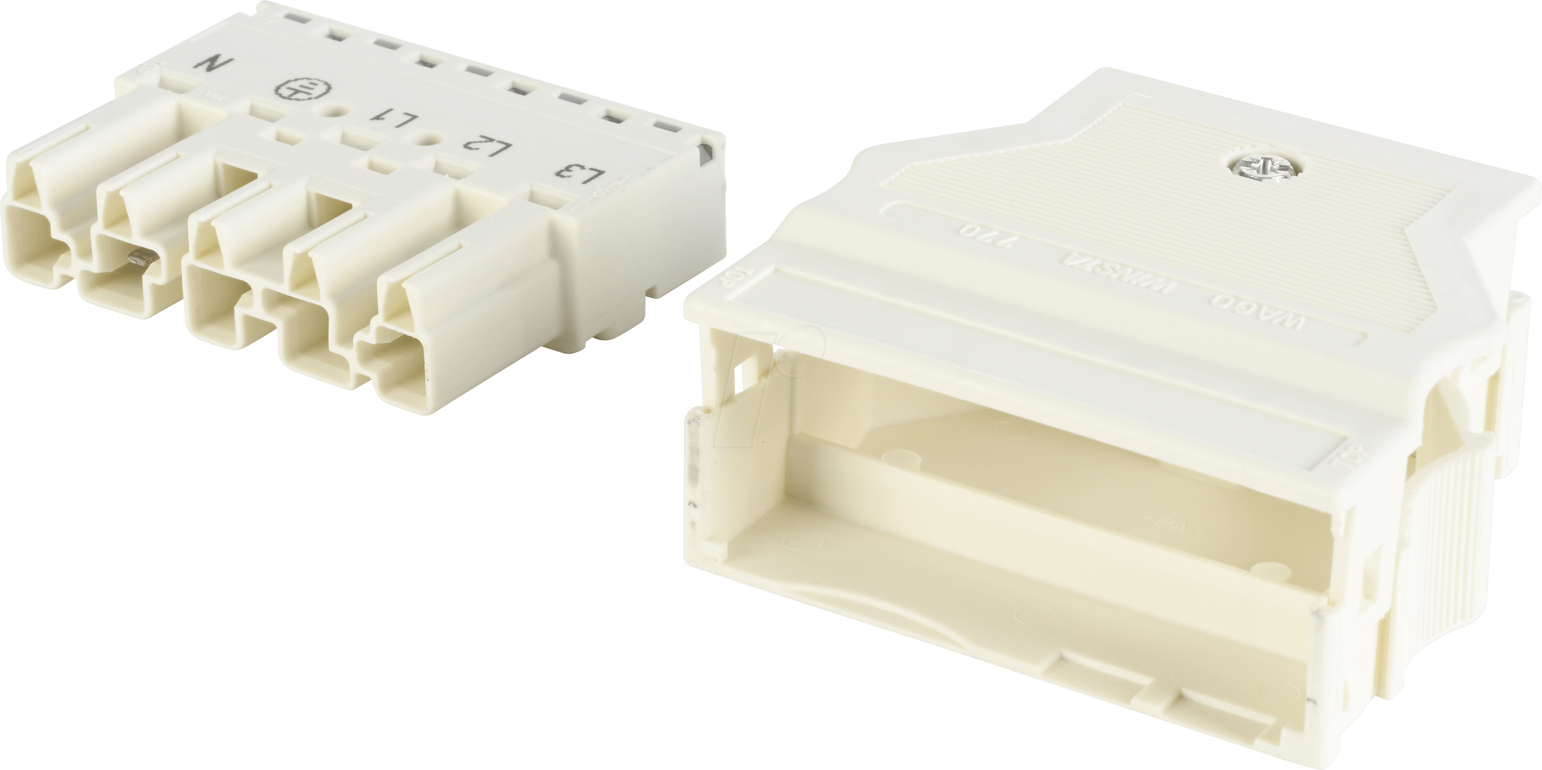 WAGO 770-335 - WINSTA® MIDI Stecker, 5-pol, mit Zugentlastungsgehäuse