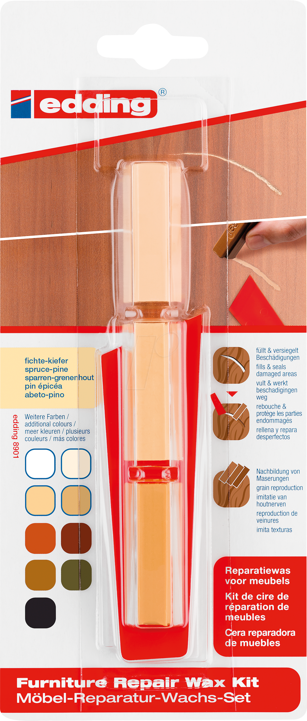 EDDING 8901-4609 - Möbel Wachs fichte/kiefer