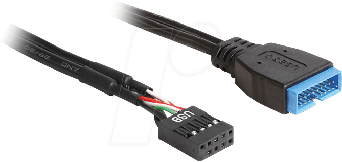 DELOCK 83281 - USB 3.0 Pfostenstecker auf USB 2.0 Pfostenbuchse