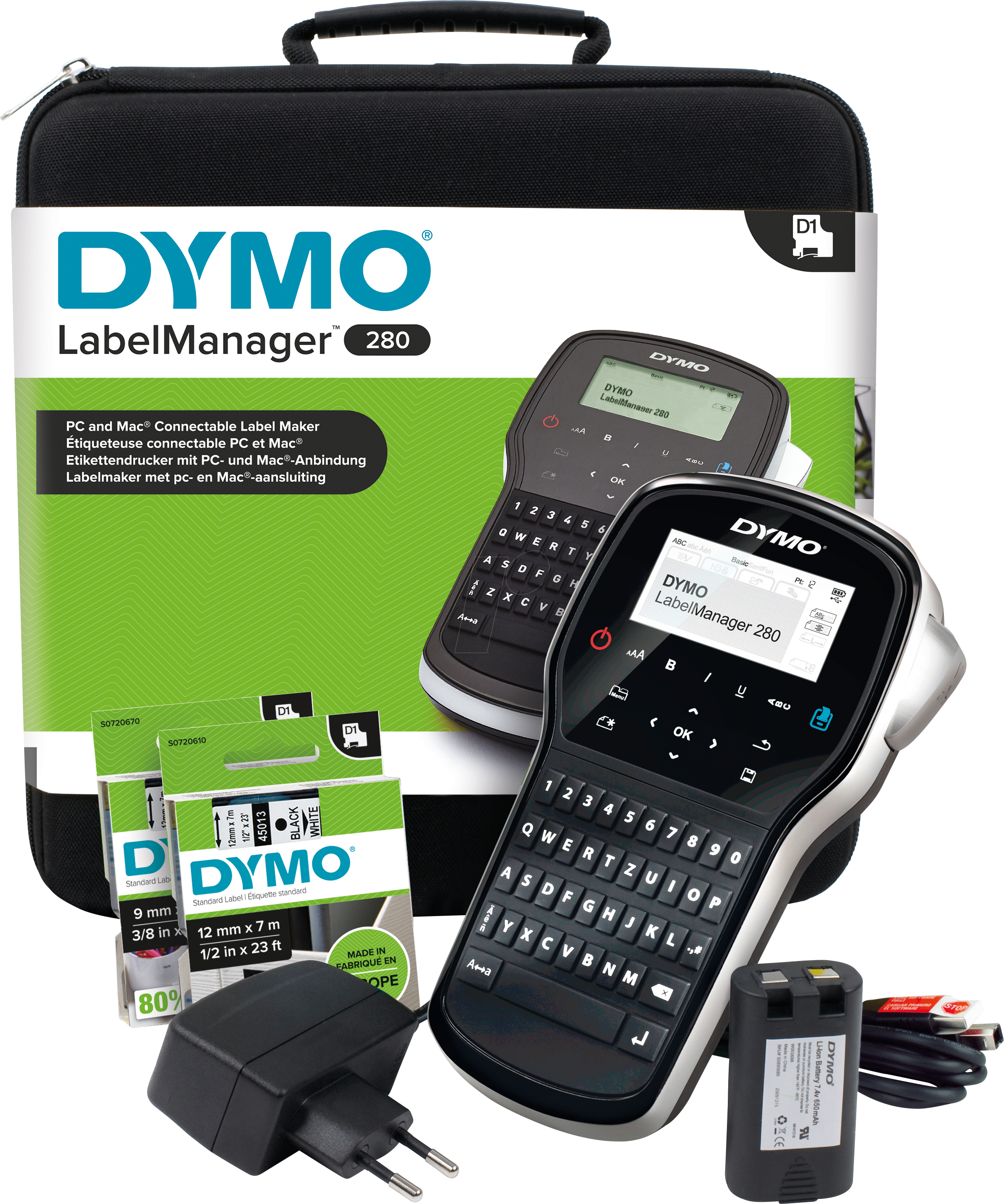 DYMO LM 280K - DYMO Beschriftungsgerät / Tragbar im Koffer
