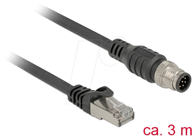 DELOCK 84924 - Kabel RJ45 Stecker > M12 Stecker 3 m