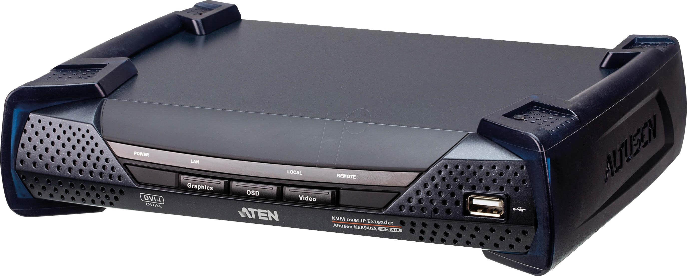 ATEN KE6940AR - KVM over IP Empfänger, DVI, SFP, USB, Audio