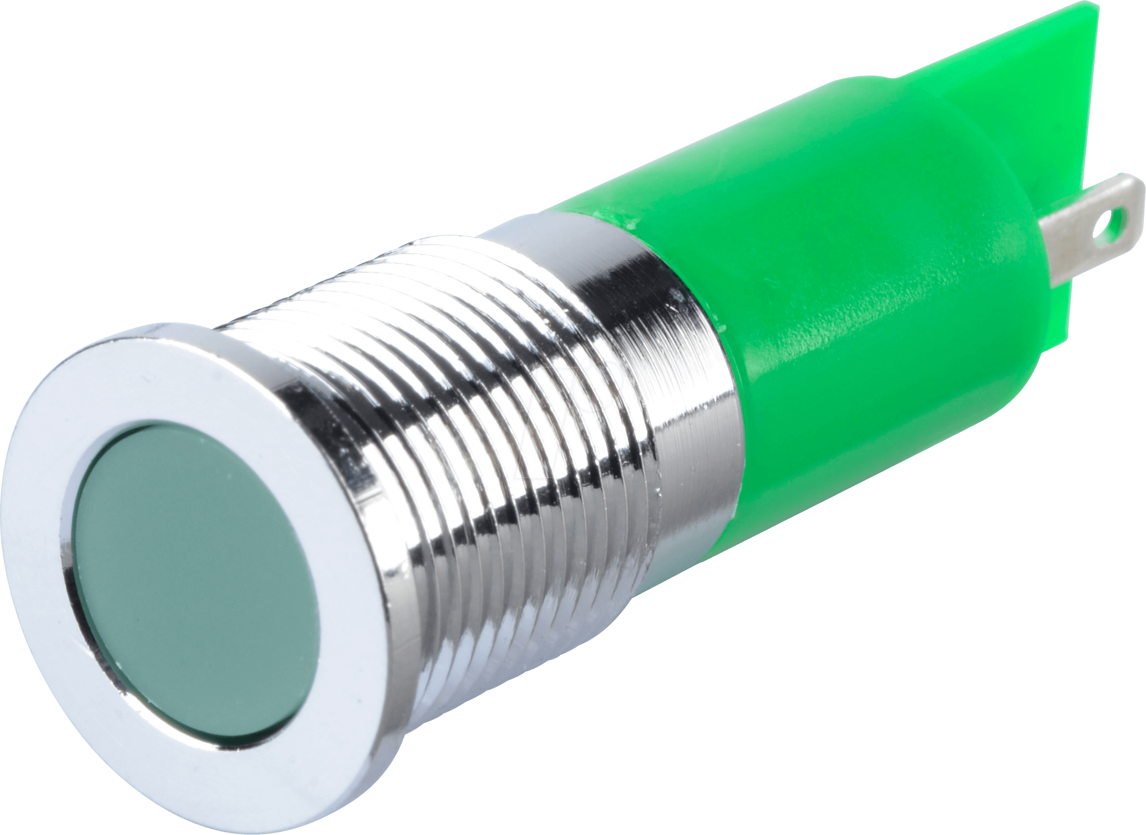 APM Q14F1C G220E - LED-Signalleuchte, grün, 220 V, Ø 14 mm, bündig, FASTON