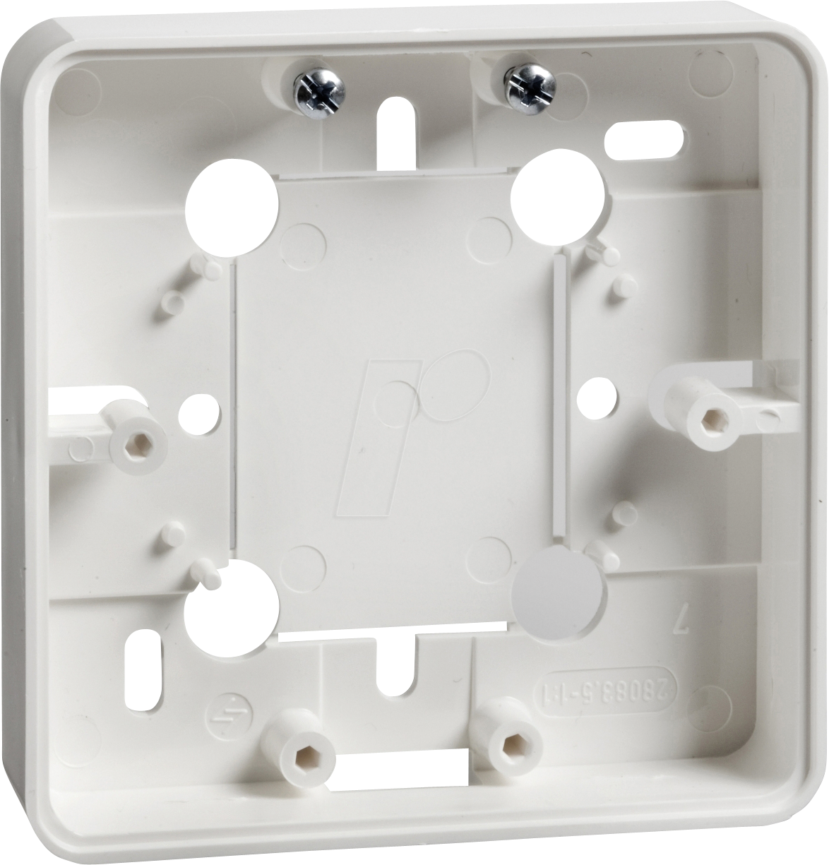 ELSO 504104 - Geräteträger, flach, 20 mm, für AP, RENOVIERUNG, reinweiß