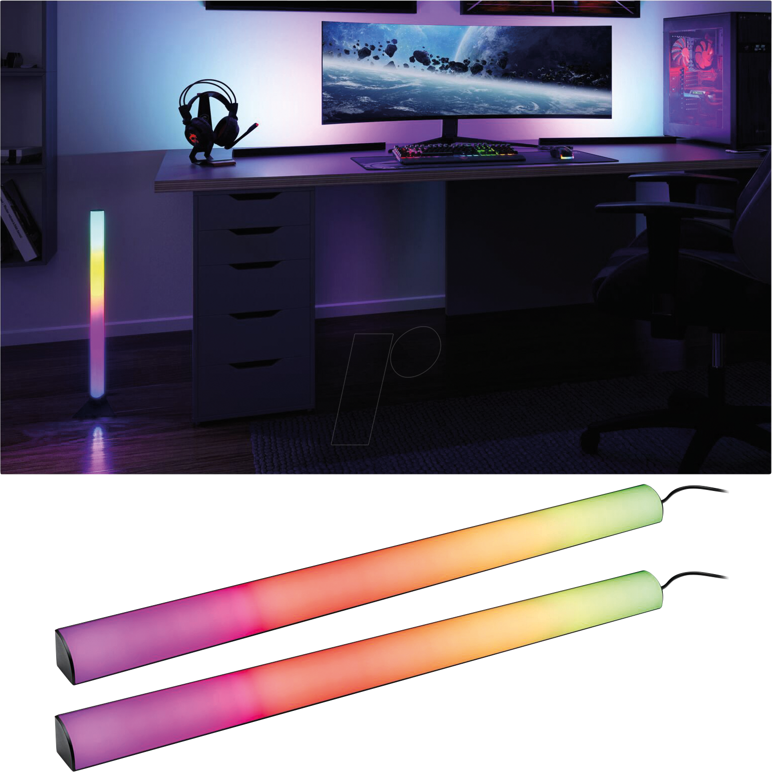 PLM 78879 - Lightbar Set Dynamic Rainbow 2x60cm