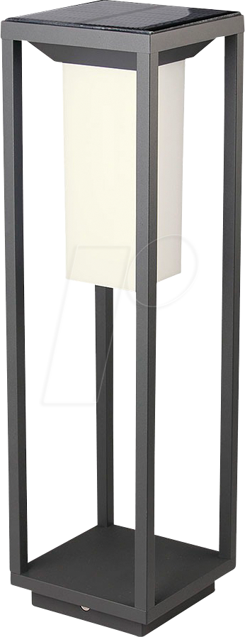 VT-785 - LED Solar-Pollerleuchte, Grau, 3000 K, Bewegungssensor
