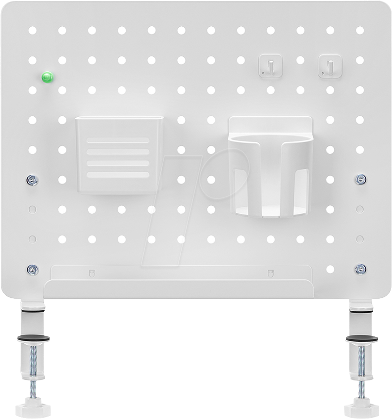 LOGILINK PB0104 - Schreibtisch Organizer, Klemmmontage, weiß