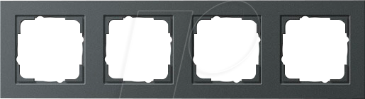 GIRA E2 RA4 ANT - Rahmen E2 anthrazit, 4-fach