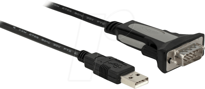 DELOCK 66323 - Konverterkabel USB 2.0 Typ-A auf RS-232, 4 m