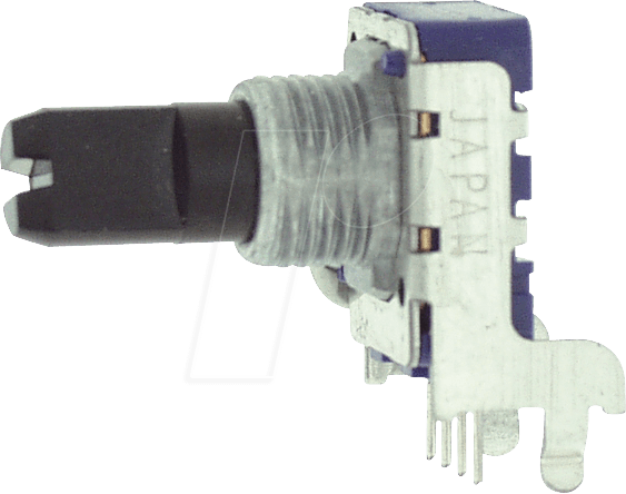 RK11K112-LOG10K - Drehpotentiometer, Mono, 10 kOhm, logarithmisch, 6 mm