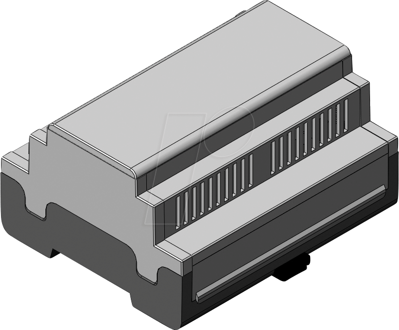 APRA DB6 GBS - Leergehäuse, geschlossen, 107 x 58 x 90 mm, 6 TE
