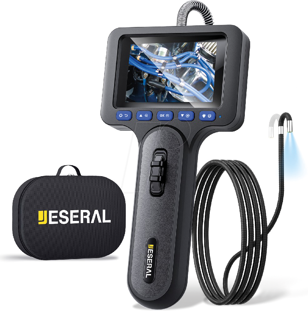 Thumbnail - JESERAL JS260-28 - Endoskop mit 2,8´´Display, Ø 6,2 mm, 210° bewegliche Kamera (2 W
