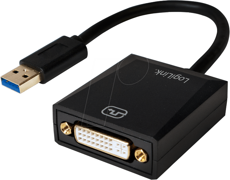 LOGILINK UA0232 - DVI Adapter, USB 3.0 Stecker auf DVI Buchse