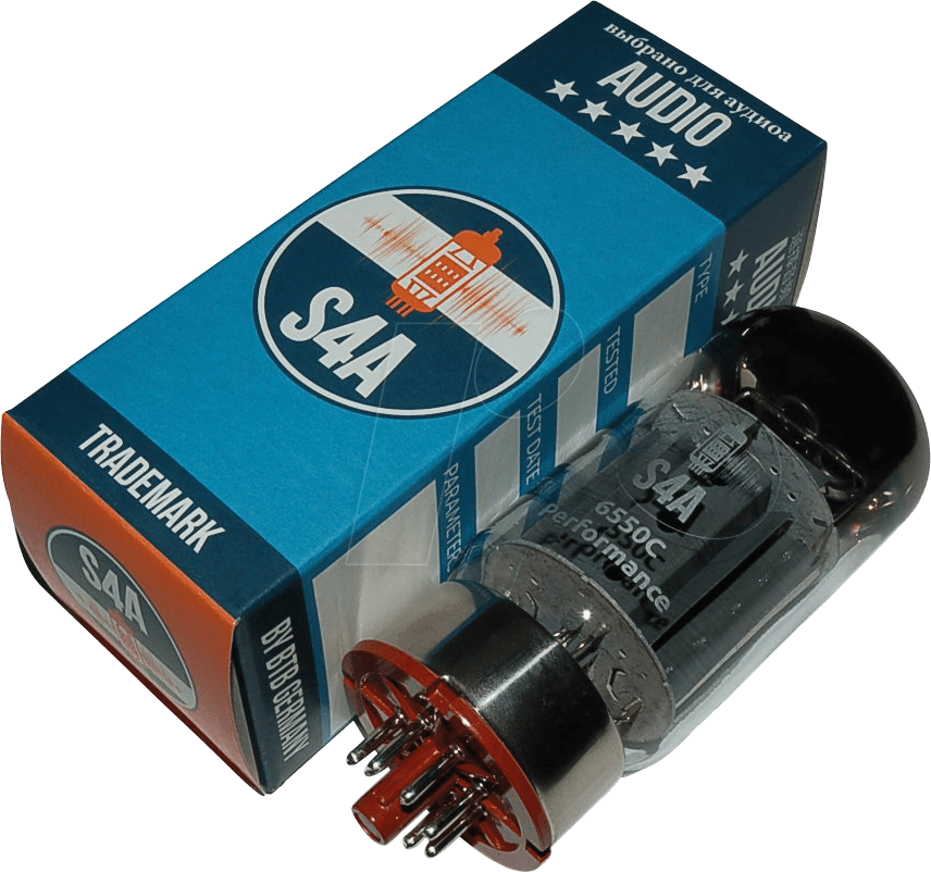 TUBE 6550C X4 - Elektronenröhre, Leistungsröhre, Octal, 8-pol, matched quartett