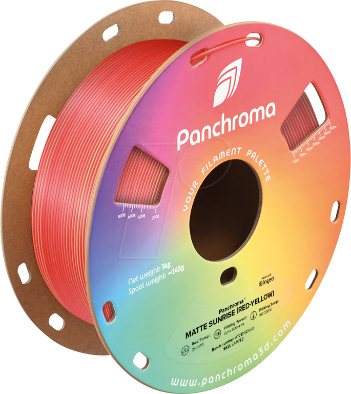 POLYMAKER CA4052 - Filament, Panchroma PLA, Dual Matte Sunrise, 1,75 mm, 1 kg