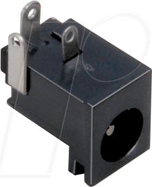 DC-BU 072759 - Einbaubuchse, Ø außen: 6,3 mm, Ø innen: 2,1 mm