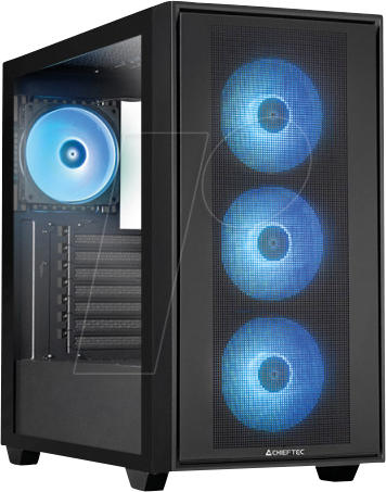 CFT GS-03B-OP - CHIEFTEC Hunter 3 E-ATX Gehäuse, Tempered Glass, RGB, schwarz
