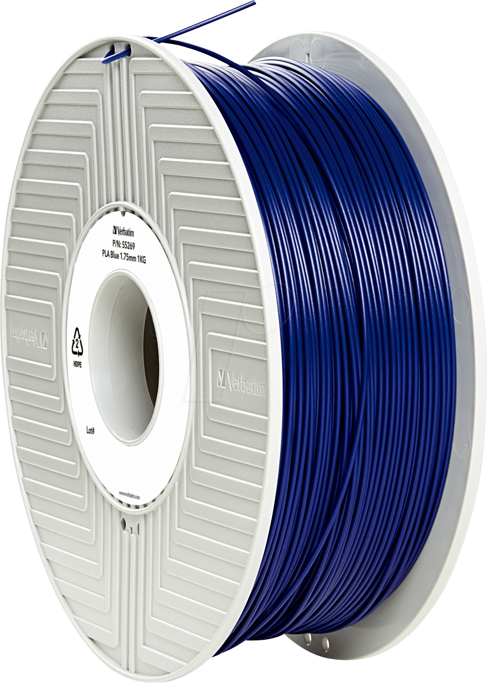 VERBATIM 55322 - Filament, PLA, blau, 1,75 mm, 1 kg